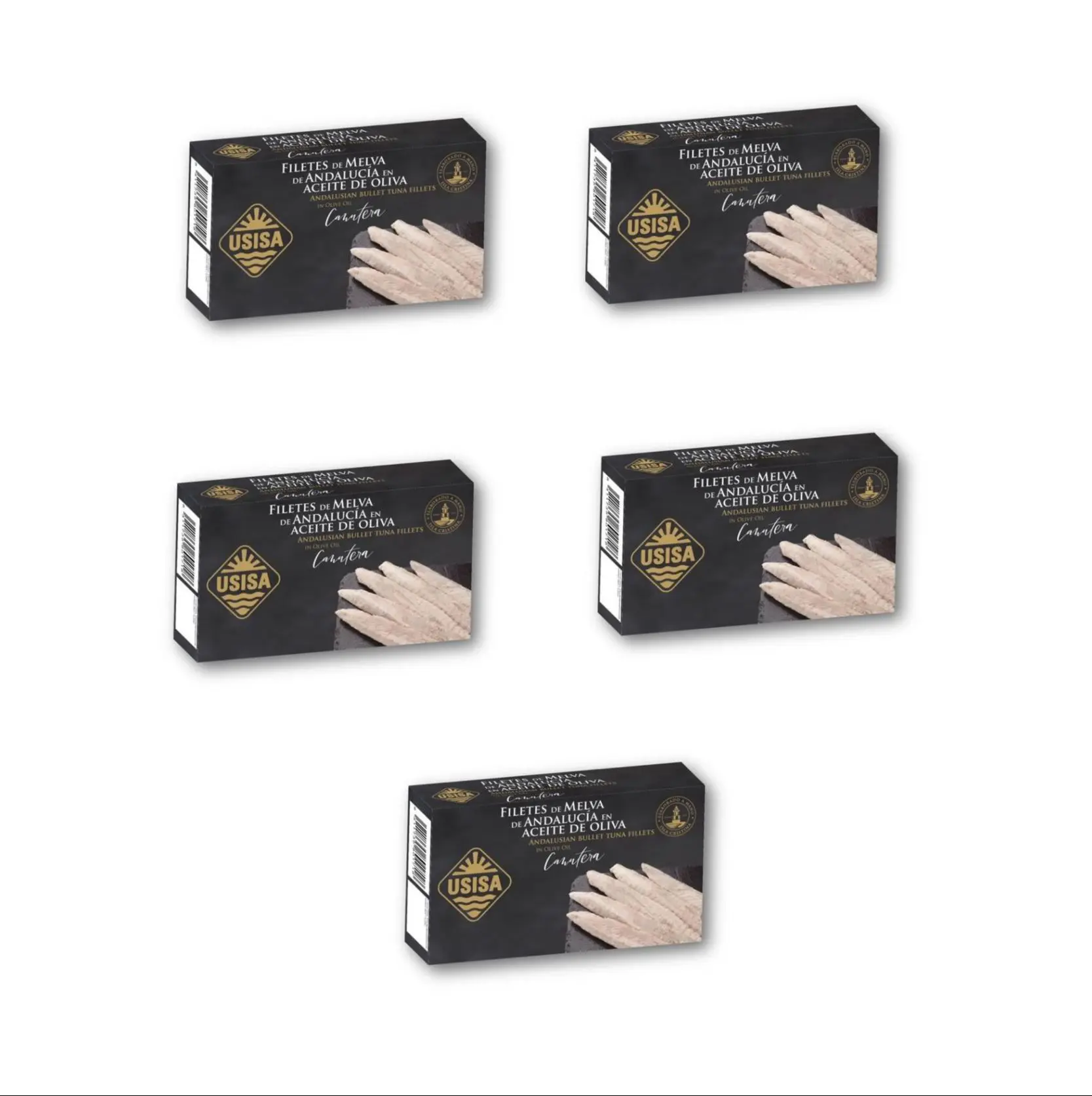 5 unidades - Filetes de Melva Canutera en Aceite de Oliva USISA 120gr