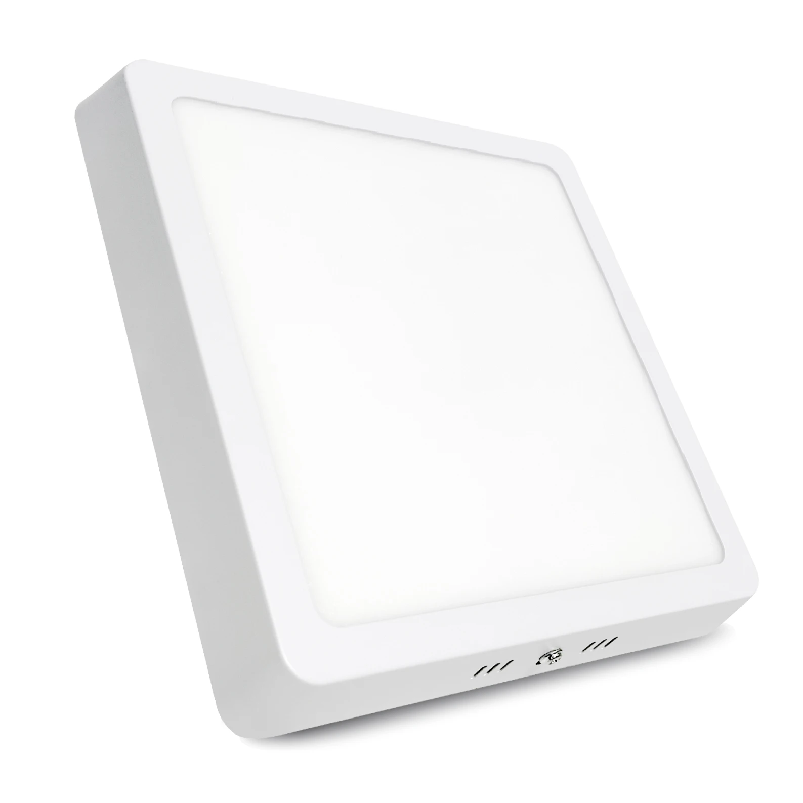 LED ATOMANT Plafón LED de superficie cuadrado CCT 210 mm, 20W y 1800 lúmenes, incluye driver externo, instalación en techo o pared, diseño moderno y compacto, luz uniforme sin parpadeos, ideal para