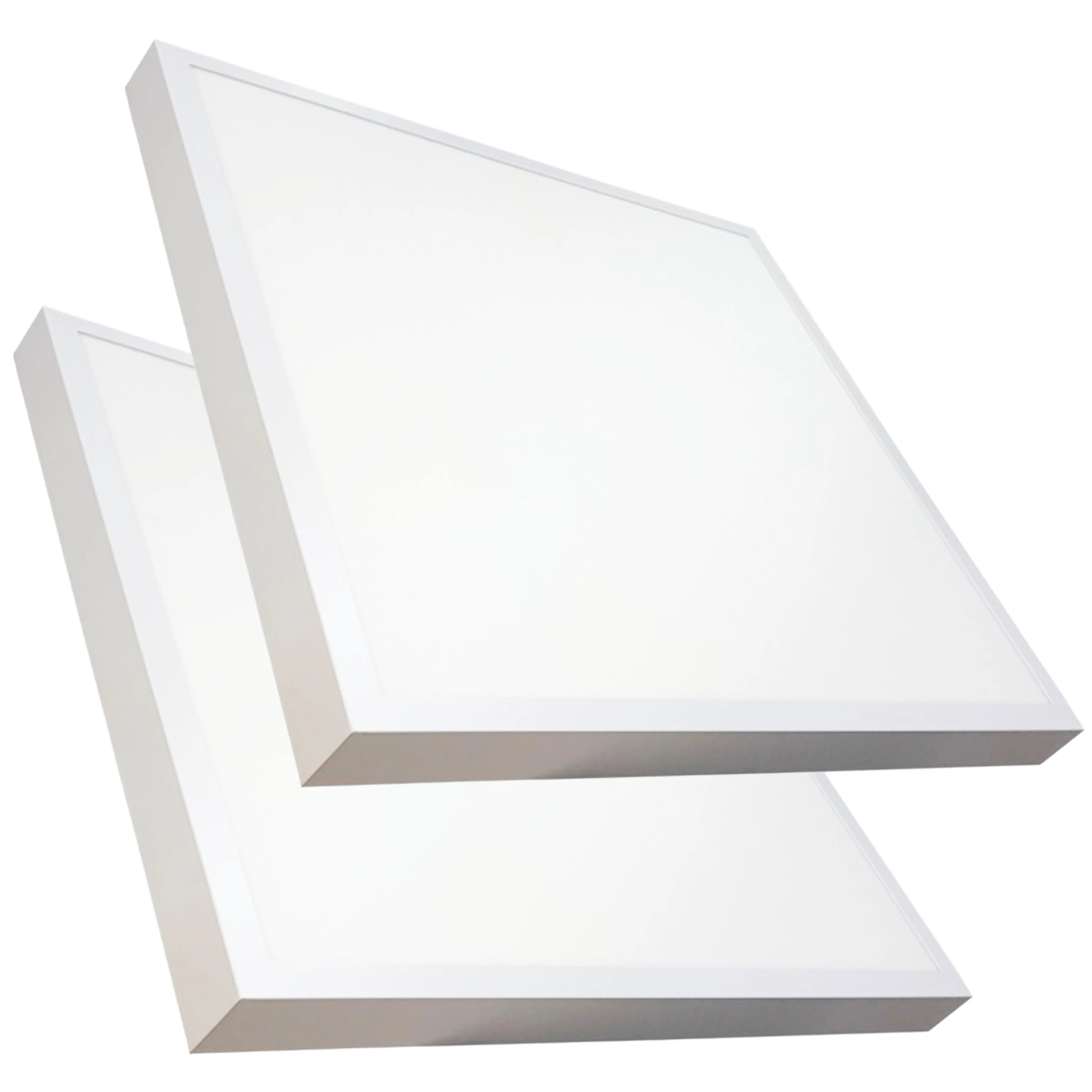 LED ATOMANT Plafón LED Cuadrado Panel Superficie 60x60cm, 48W, CCT (Selector de Color Blanco Cálido, Neutro y Frío), 5500 lúmenes, Driver incluido, Alta eficiencia, Bajo consumo, Fácil instalación,