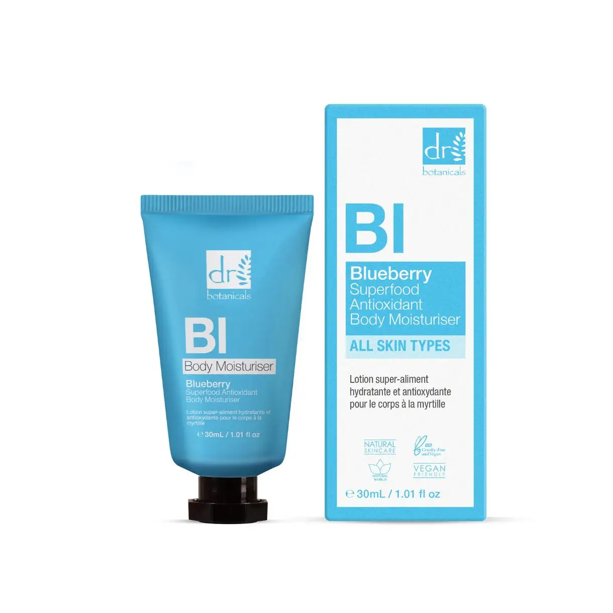 Dr Botanicals Hidratante Corporal Antioxidante de Superalimento de Arándanos
