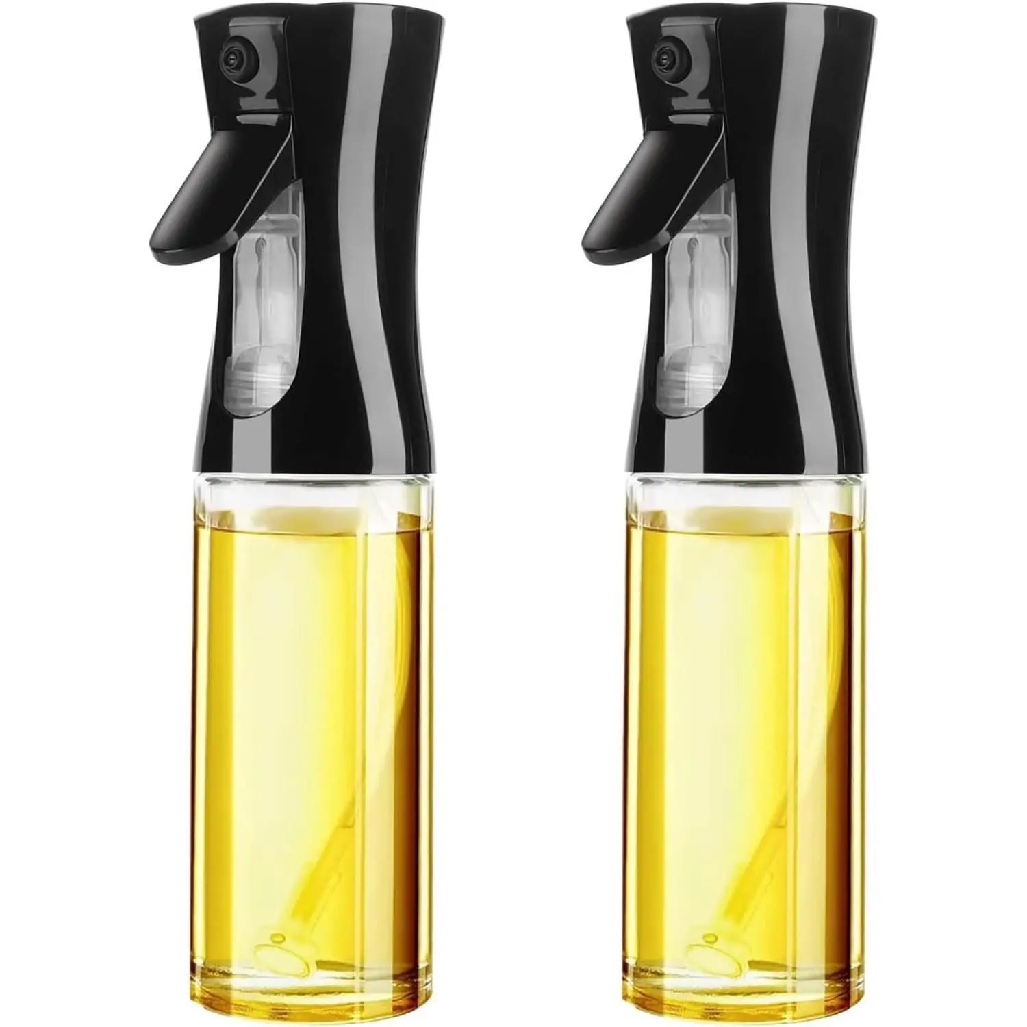 C.A | Set de 2 Pulverizadores de Aceite de Cristal 🫒 | 220 ml | Spray Antigoteo para Cocina, Air Fryer y Ensaladas
