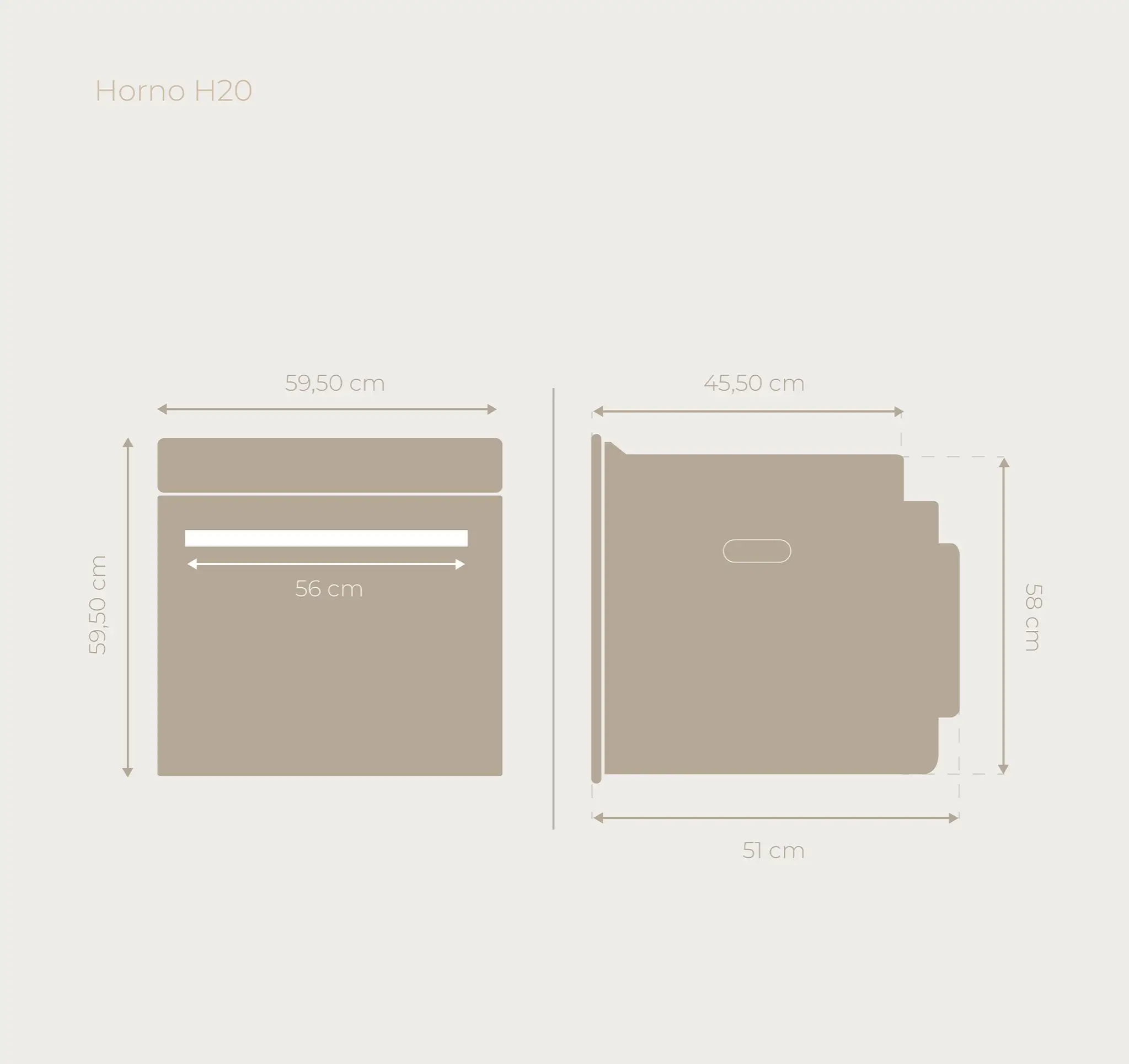 Evvo h20 oven, energy efficiency a, 72l capacity, 7 programs, timer, digital display,