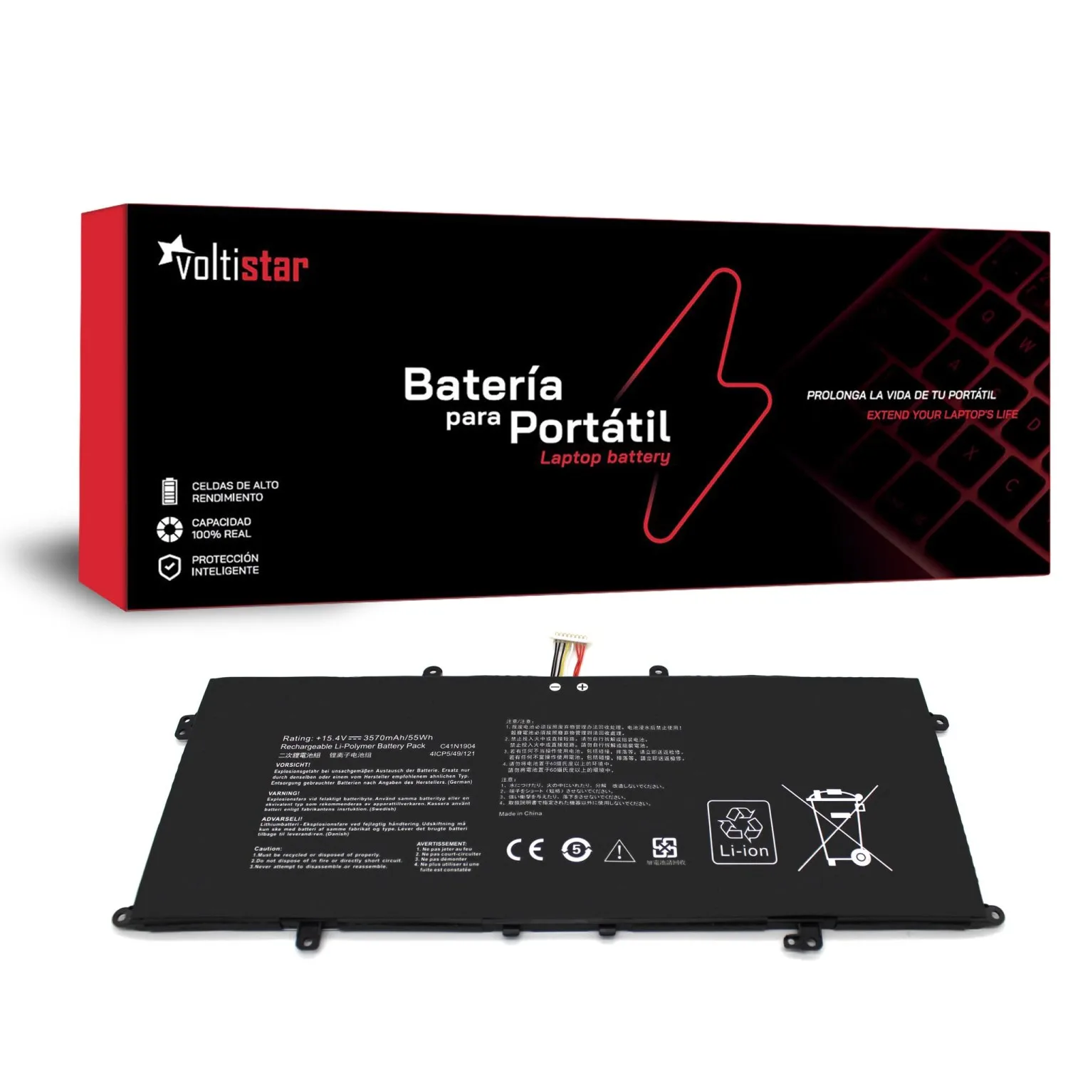 BATERÍA PARA PORTÁTIL ASUS ZENBOOK 13 UX325E SERIES C41N1904 0B200-03660600