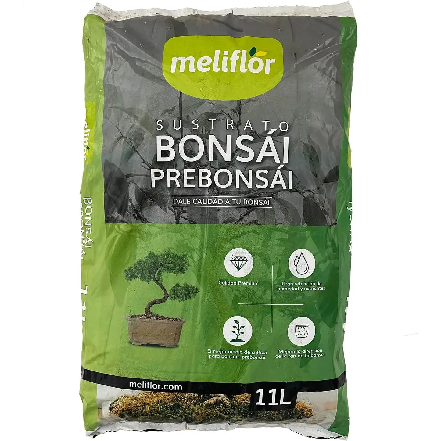 Sustrato Meliflor Pre Bonsai 11L