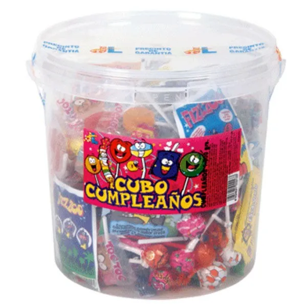 Cubo de Chuches Juan López 1500 Gramos Sin Gluten para Piñatas