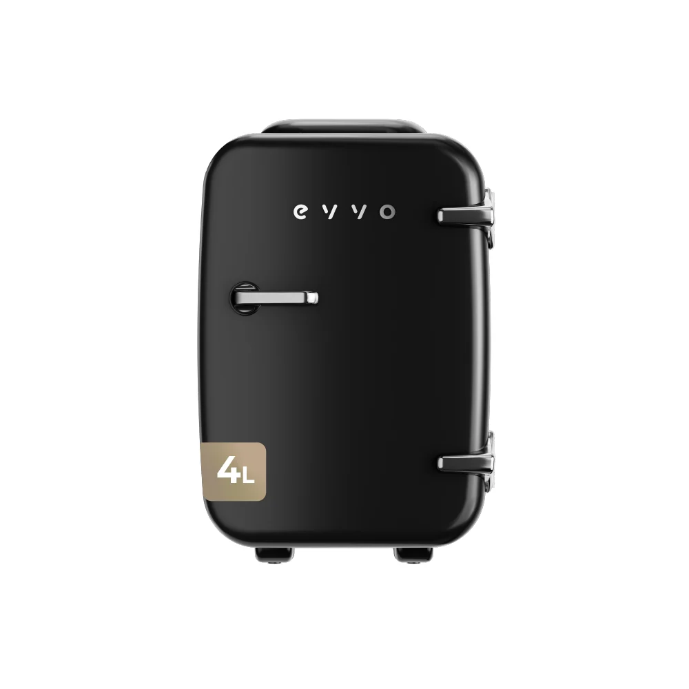 Mini Nevera EVVO F4 Retro con Sistema de Refrigeración y Ahorro de Energía, 4 L