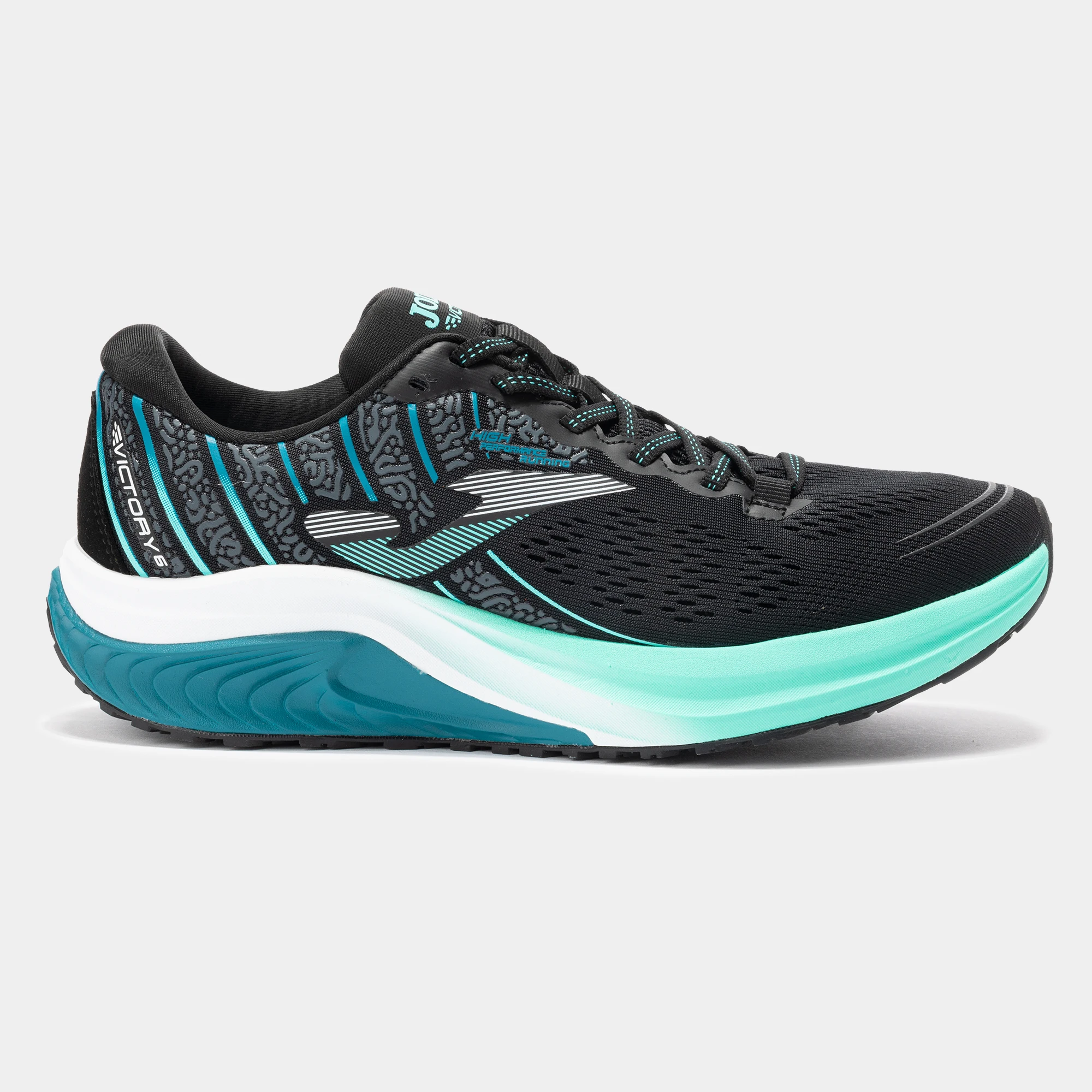 Zapatilla Running Hombre Joma Victory 2531 Negro Transpirable