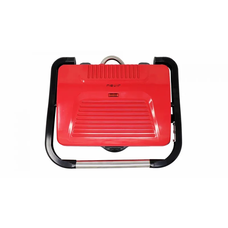 NEVIR NVR9490CG red electric Grill with swing cap and press plates