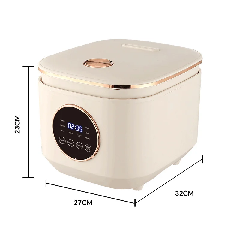 Olla Arrocera Eléctrica 5L, Multifunción Inteligente, Antiadherente, Cocina Automática Tierno y Delicioso, Ideal para 2-3 Personas
