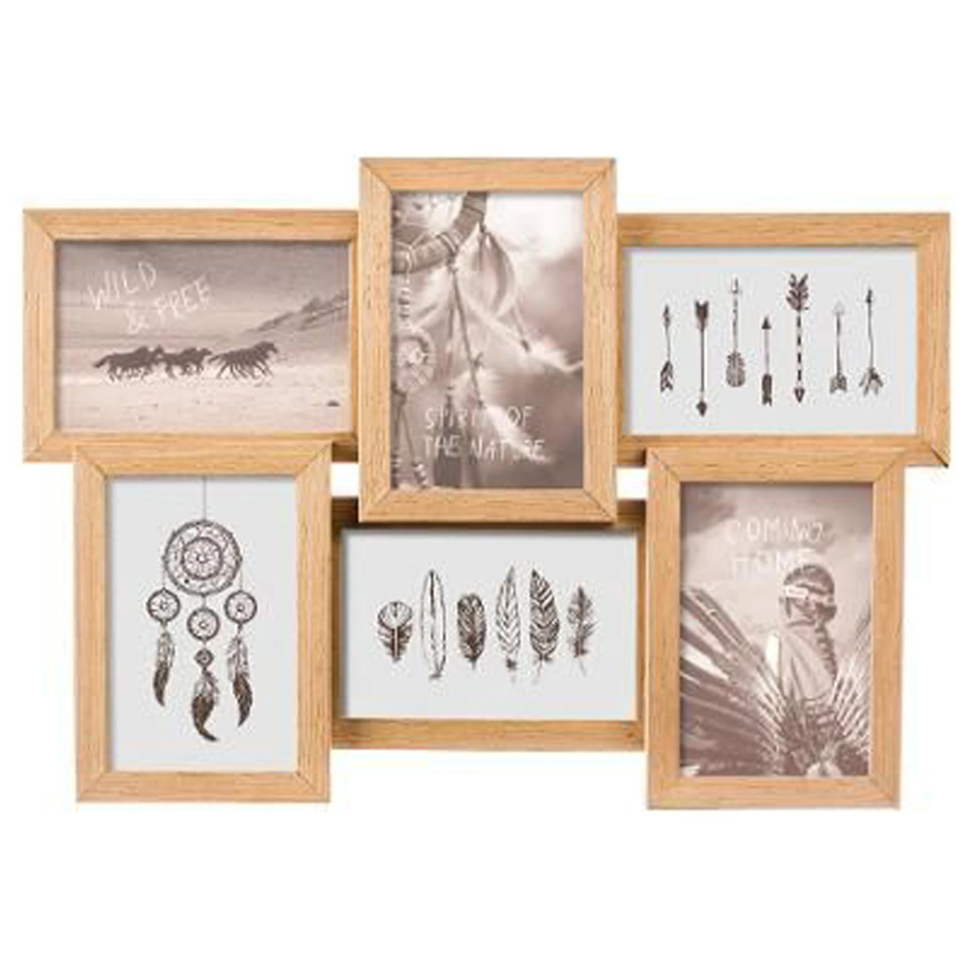 Atmosphera Conjunto 6 Marcos Decorativos Naturaleza H31 - Decoración de Pared