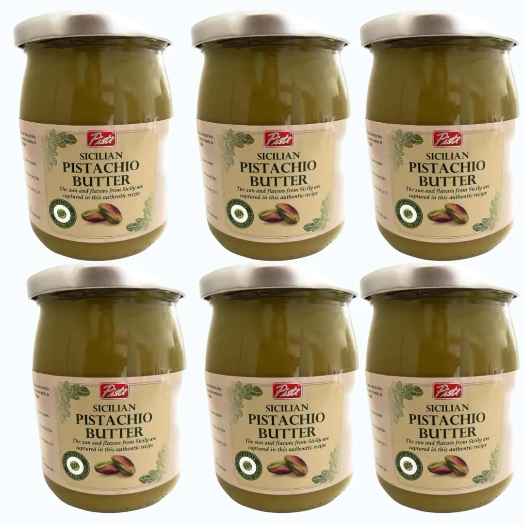 Pisti de Sicilia Mantequilla de Pistacho - Pisti de Sicilia - 600g X 6  - Azala