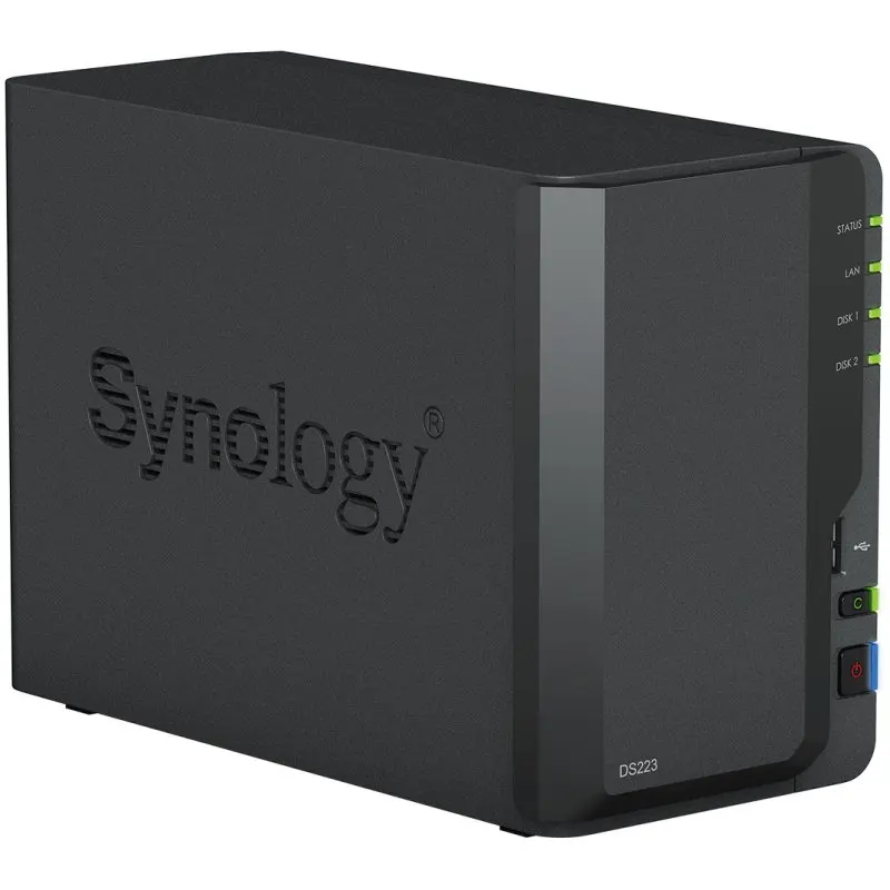 Synology diskstation ds223 - 2-bay nas server for centralization and data protection