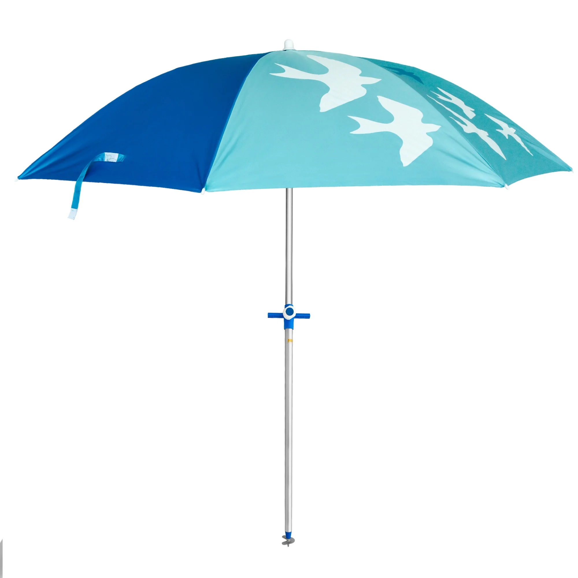 Sombrilla Playa 180 cm, Proteccion UV50+, Sistema, tubo acero 22/25 mm, Varillas Acero 3mm, Inclinable, Plegable, incluye Bolsa Transporte, ideal Playa Jardin Camping