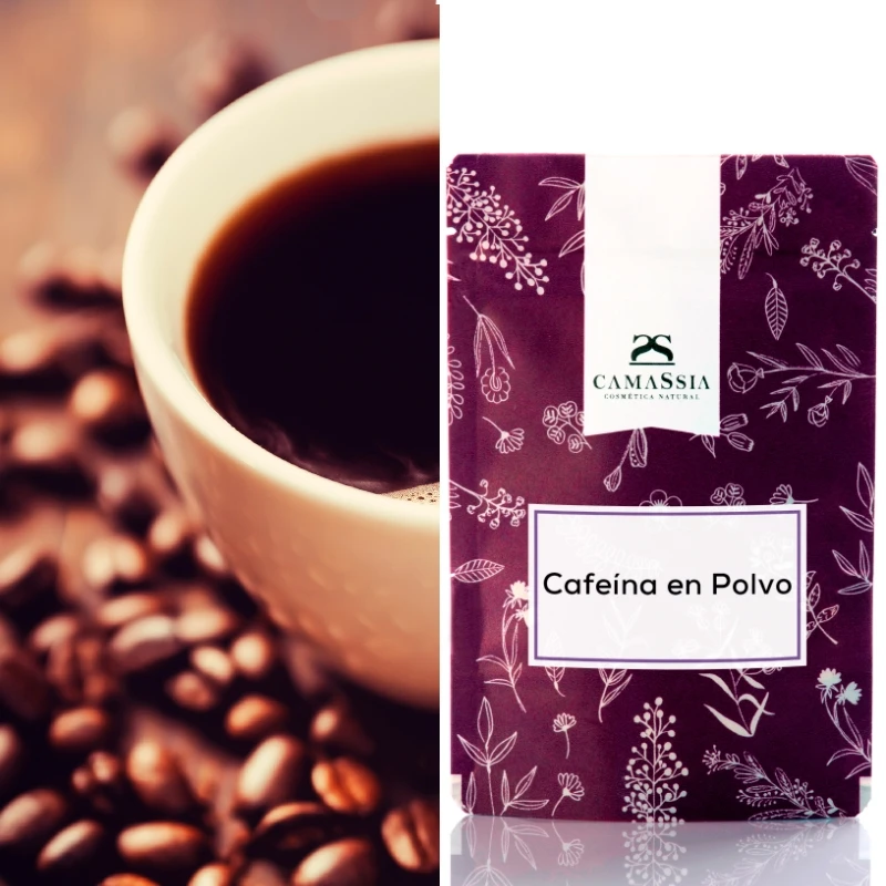 Camassia Cafeína en polvo natural | Principios activos naturales | Cafeína de origen natural aprobada por COSMOS