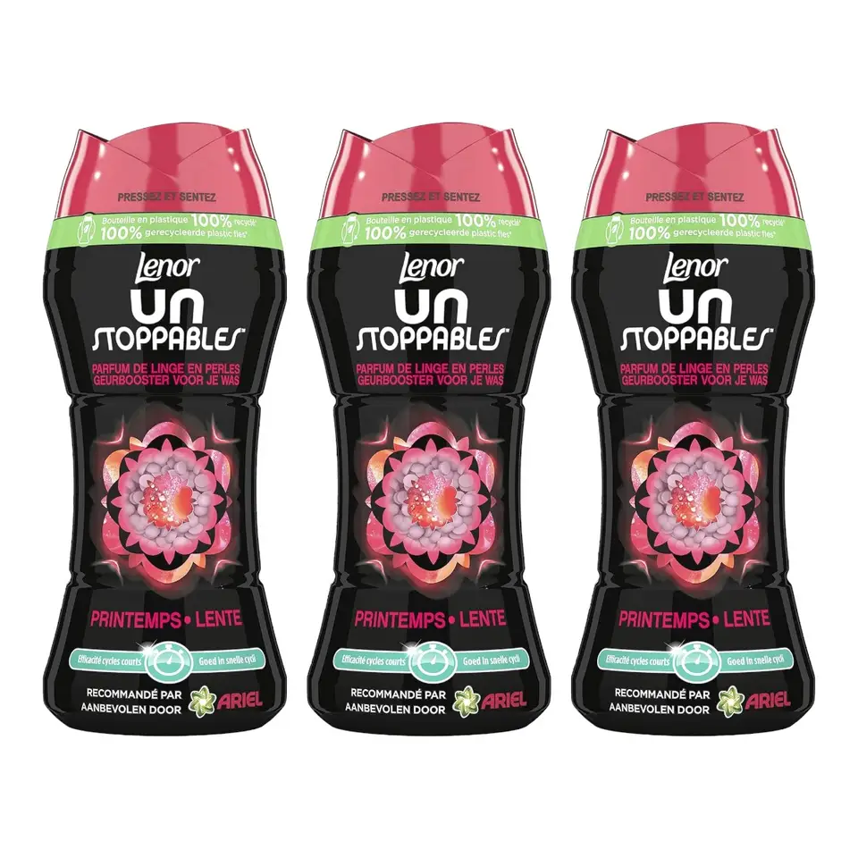 Pack 3 botes de perlas Lenor Unstoppables Printemps