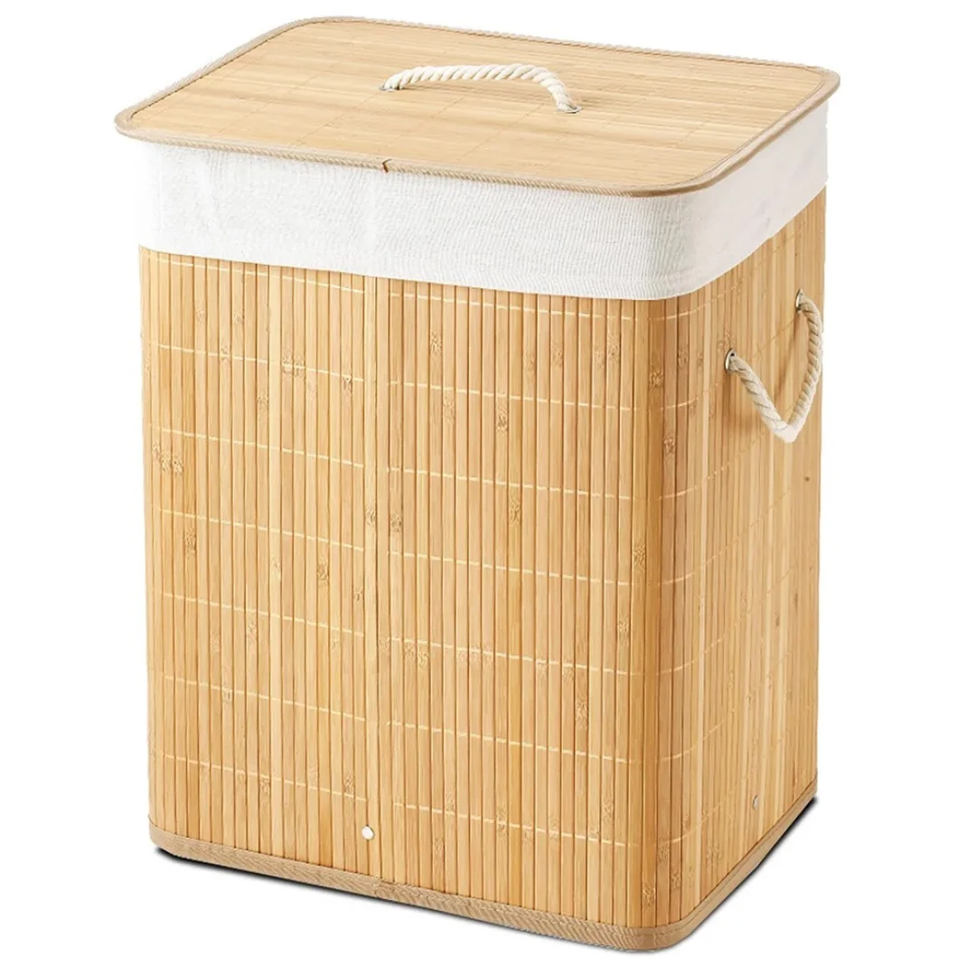 Nakloe-dirty clothes basket-bamboo laundry basket-dirty clothes basket with lid-bamboo dirty clothes basket