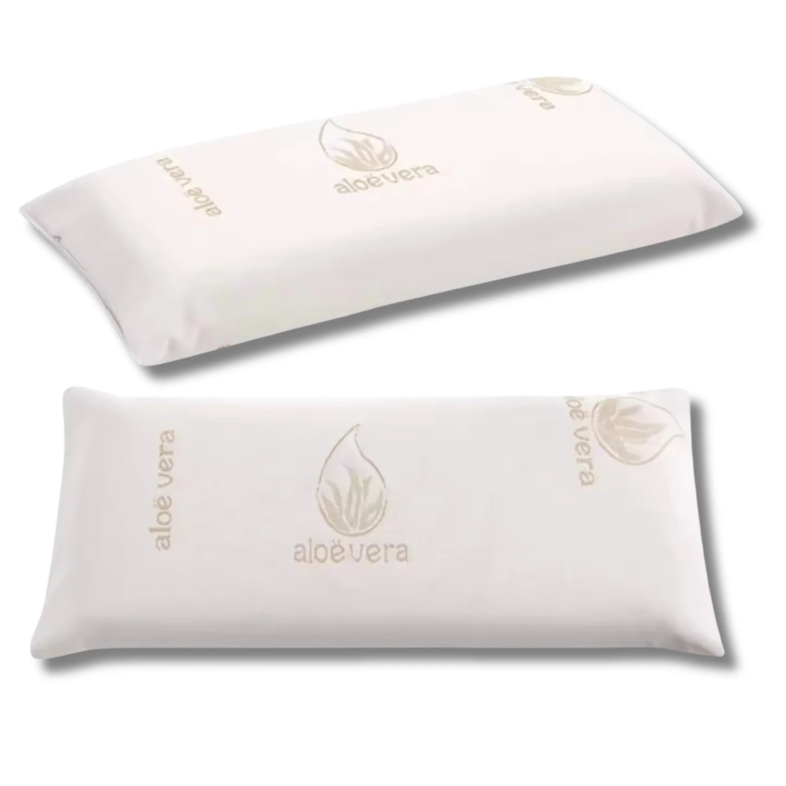 HMS viscoelastic pillow with Aloe Vera cover, breathable, hypoallergenic, made in Spain