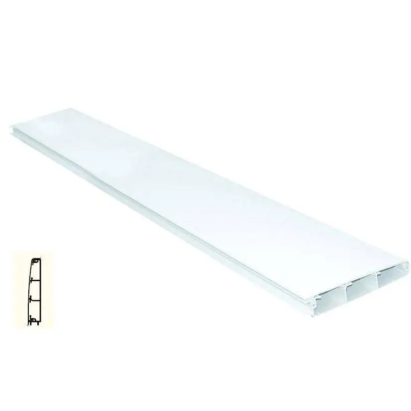Canal Zócalo 110x20 mm Brico Eléctrico - 2 m para Organización de Cableado en Instalaciones Eléctricas