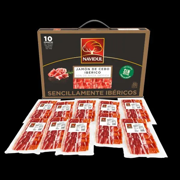 Maletín Navidul Jamón de Cebo Ibérico 50% - 10x70g 🍖