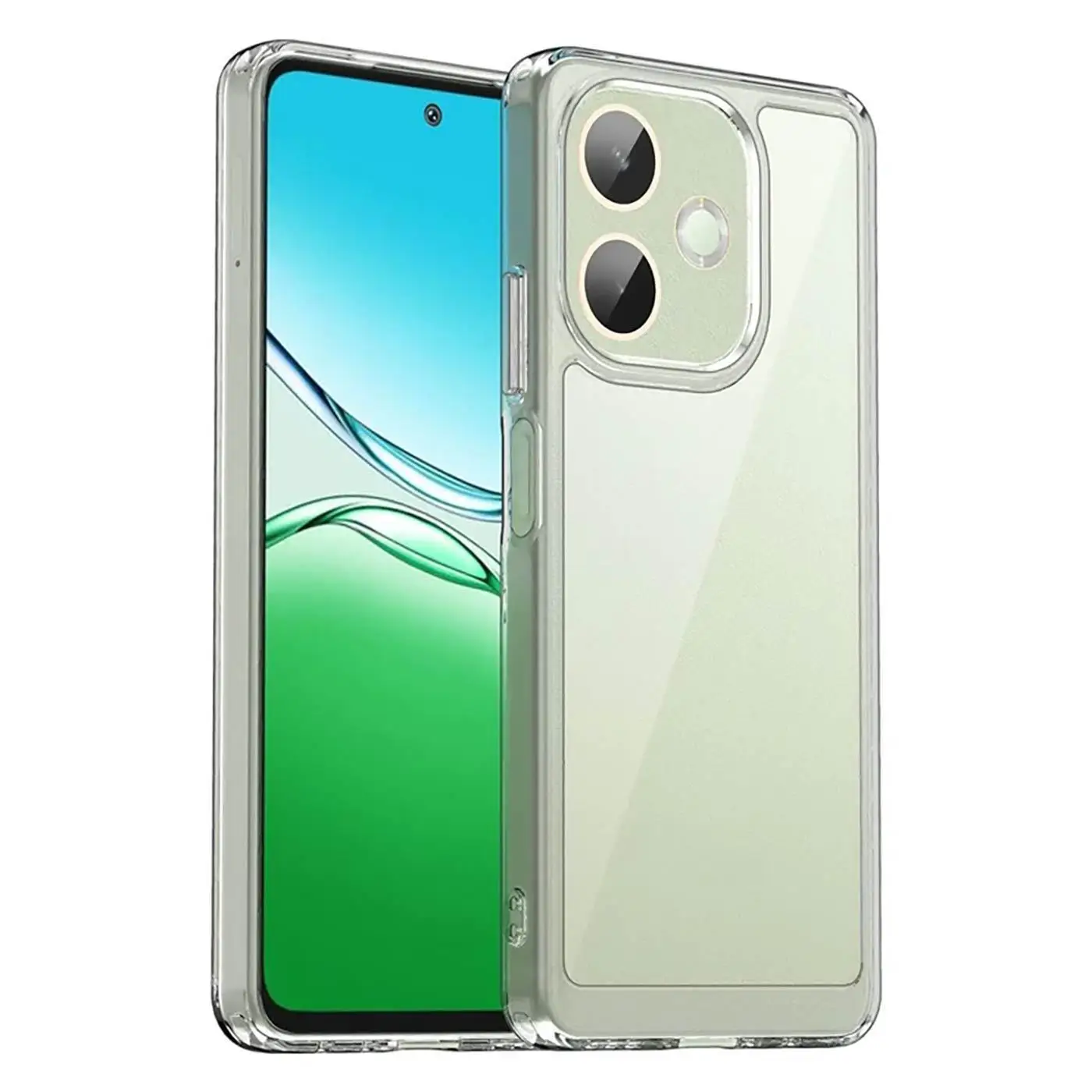 Carcasa Oppo A5 Pro 5G hybrid (bumper + trasera transparente) transparente
