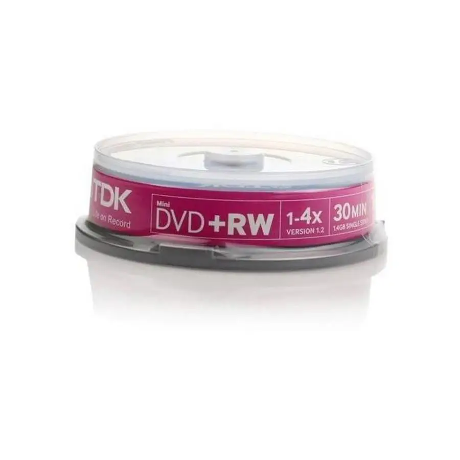 TDK DVD + RW 1.4GB DVD for 8CMS VIDEO recorder 10 PCs tub