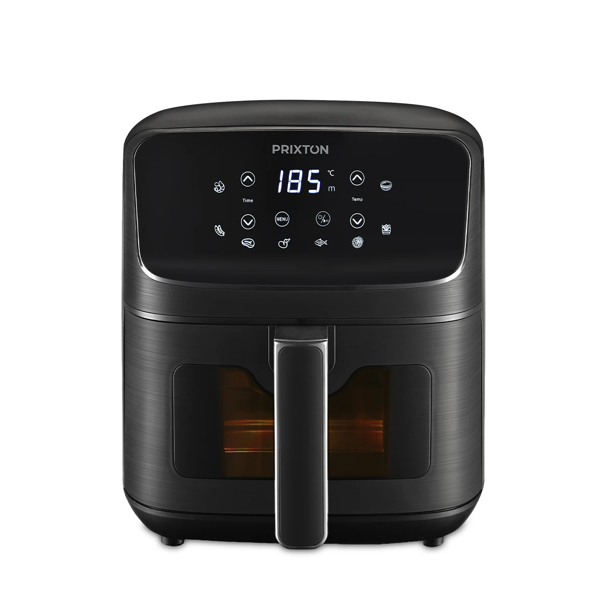 PRIXTON Freidora de Aire Cook Organics 4,2 L sin Aceite, 8 Programas, Pantalla LED Táctil, Ventana con Luz, 1500 W, Temperatura 80–200 °C