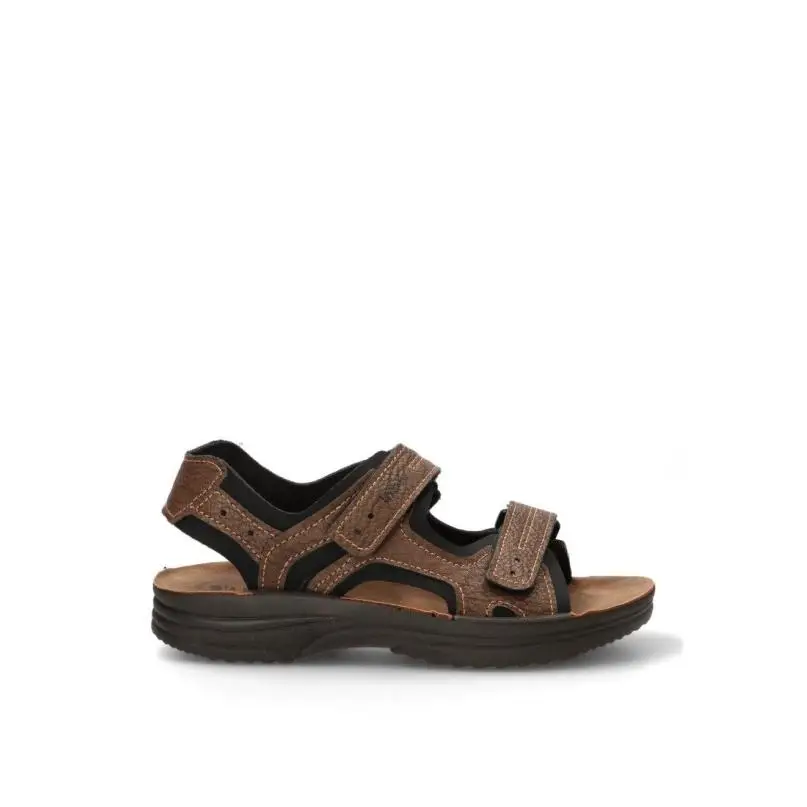 Sandalia Luna Collection - Hombre - Suela Plana - Modelo Ry29 - Color Marron