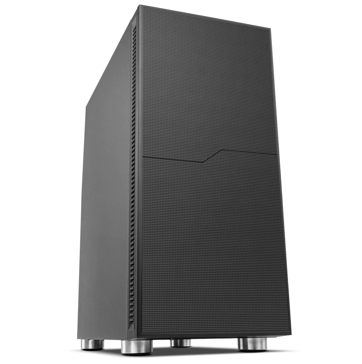 NOX HUMMER VOID - Semitorre ATX-Micro ATX-ITX, Cancelación Acústica, control PWM, Espacio para 6 ventiladores, USB 3.0, compatible con gráficas de gran tamaño, Negro