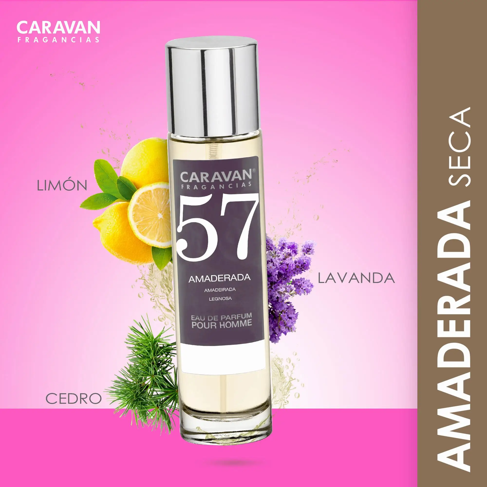 CARAVAN FRAGANCIES Perfume of Man No. 66 of 150 ml + Set of 10 Vials of Male Fragrances other than Caravan to uncross new aromas