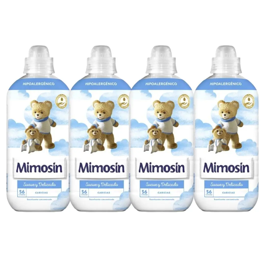 Pack 4-mymosin softener concentrate caresses 56 washes- (Total: 224 washes)