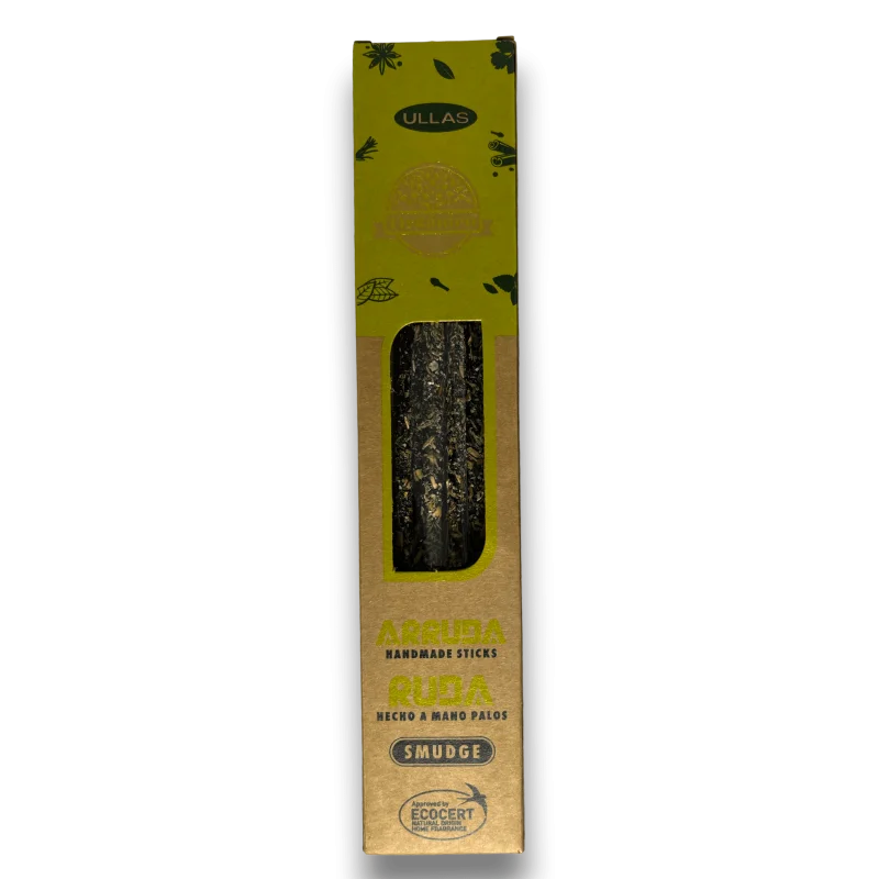 Ullas de ruda incense - arruda - ullas - handmade - 25gr - made in india - 100% natural - ullas organic incense