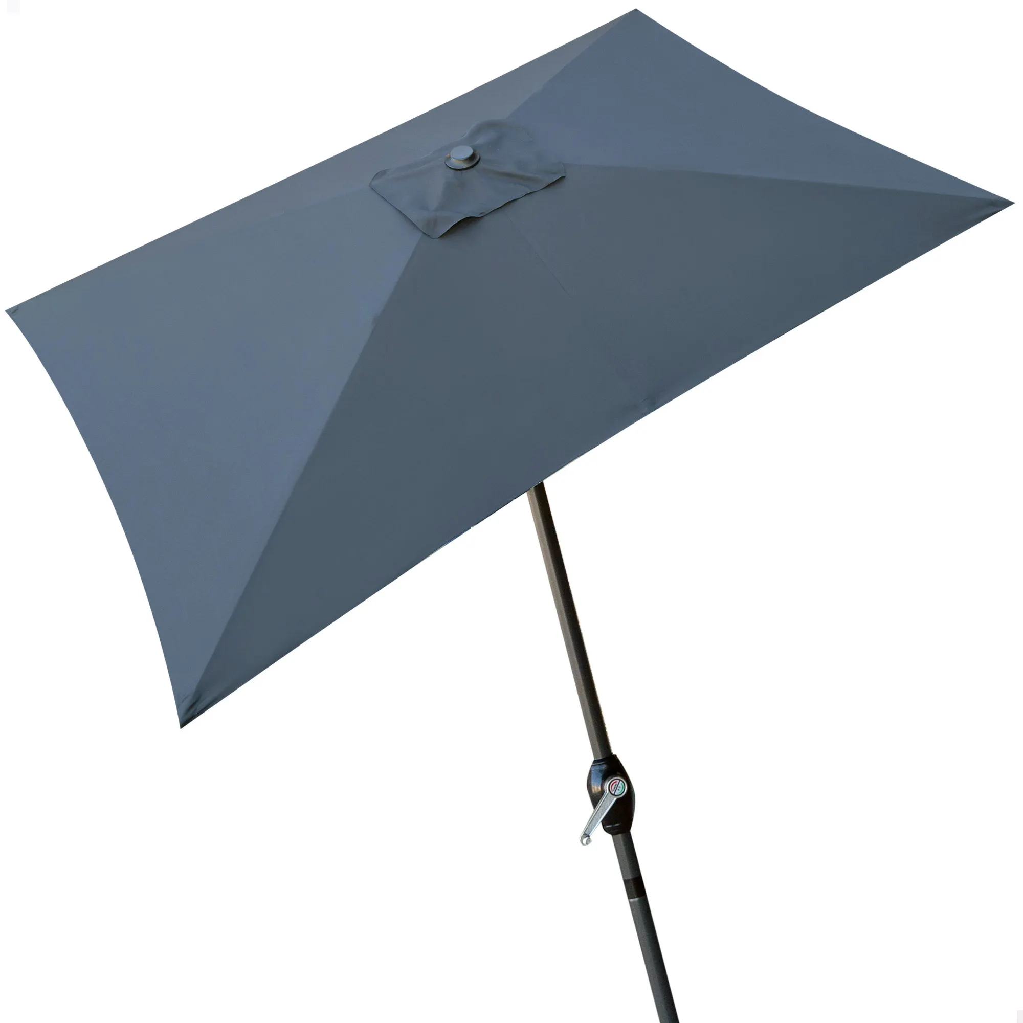 Aktive - Sombrilla balcón 300x200 cm, sombrilla rectangular, crema o antracita, tejido poliéster reforzado 160 gr, estructura aluminio, 6 varillas, mástil Ø48 mm, sistema manivela, resistente,