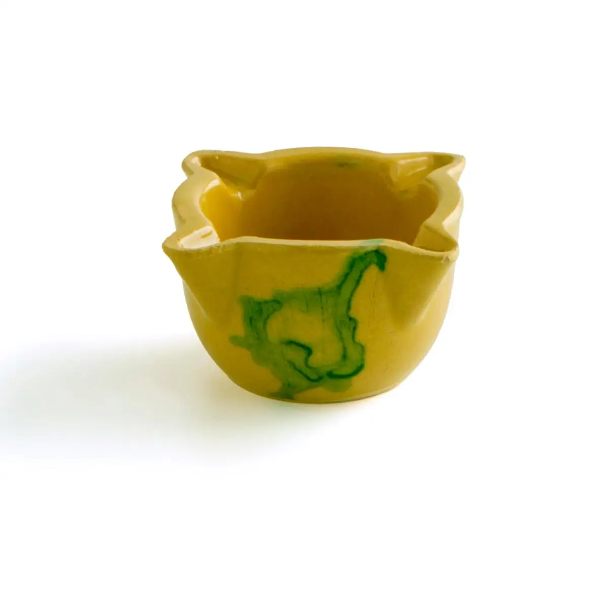 Mortero loza PREPARA QUID - Diámetros de 7 a 16 cm - Ideal para machacar especias, hierbas o ajos - Diseño tradicional en loza amarilla decorado a mano - Resistente, higiénico y decorativo - Varios tamaños disponibles