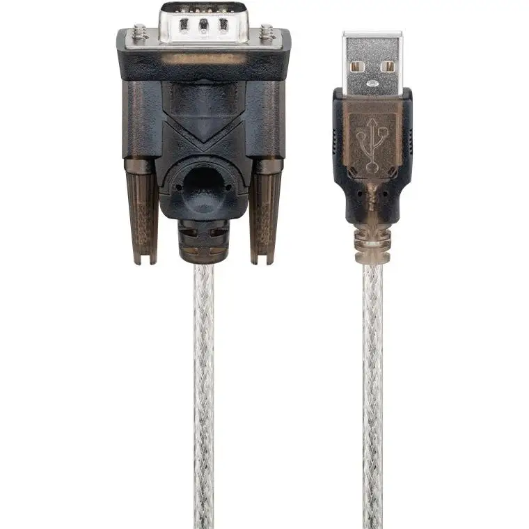 Goobay 95435 cable serie Transparente 1,5 m USB tipo A RS-232