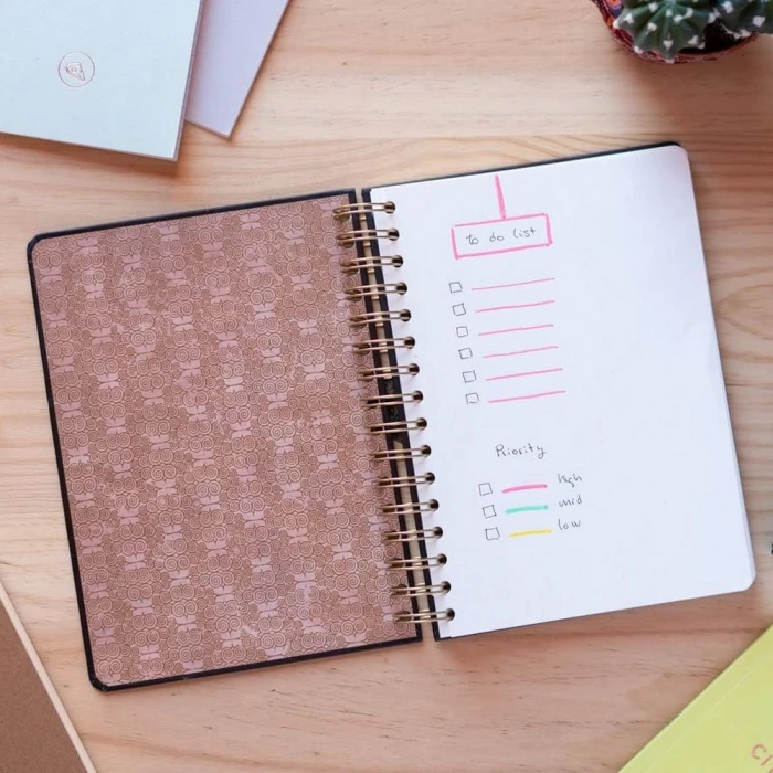 Harry potter erik notepad - spiral page notebook (14.5 x 21 cm), mole pattern, 180 pages, 100 grams // ref: ctfba50020