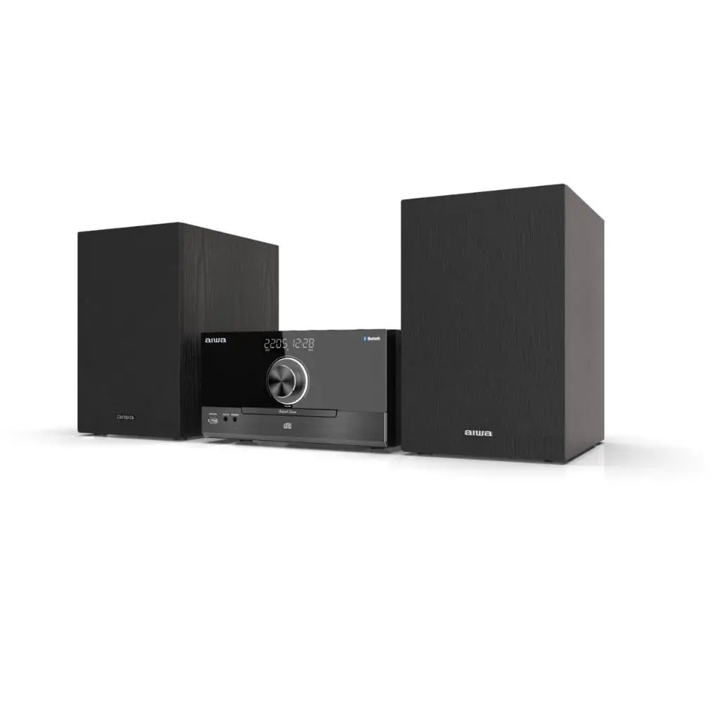 AIWA MSBTU-600 Micro cadena Estéreo de Alta Fidelidad con 100 W RMS, Bluetooth, CD/CD-MP3/USB-MP3