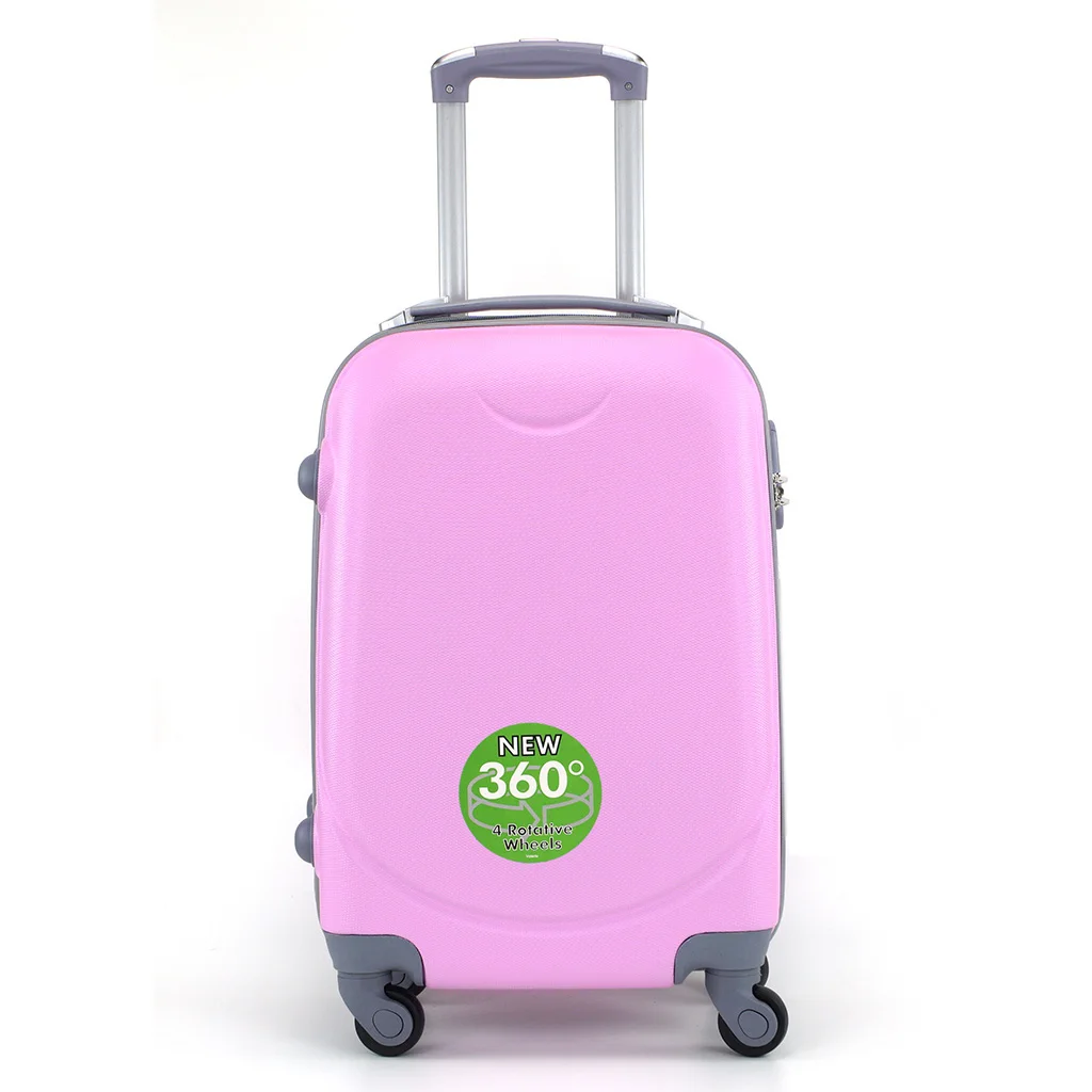 Airplane Suitcase Hand Luggage Travel Cabin Trolley Rigid ABS 4 Wheels Rigid Cabin Suitcase with Telescopic Handle 33X21X51CM