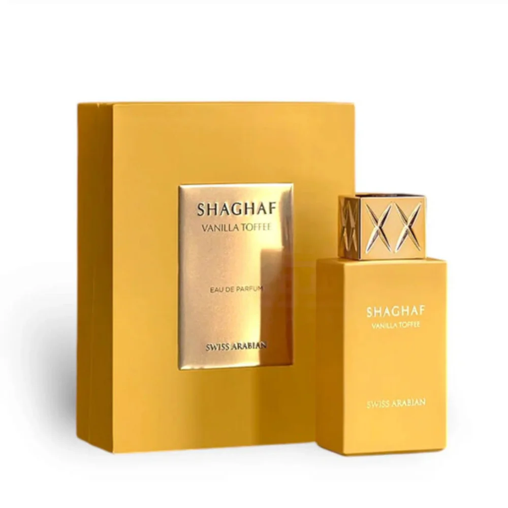 Perfume Árabe 100% Original Shaghaf Vanilla Toffee Swiss Arabian EDP 75 ml con Vainilla y Caramelo