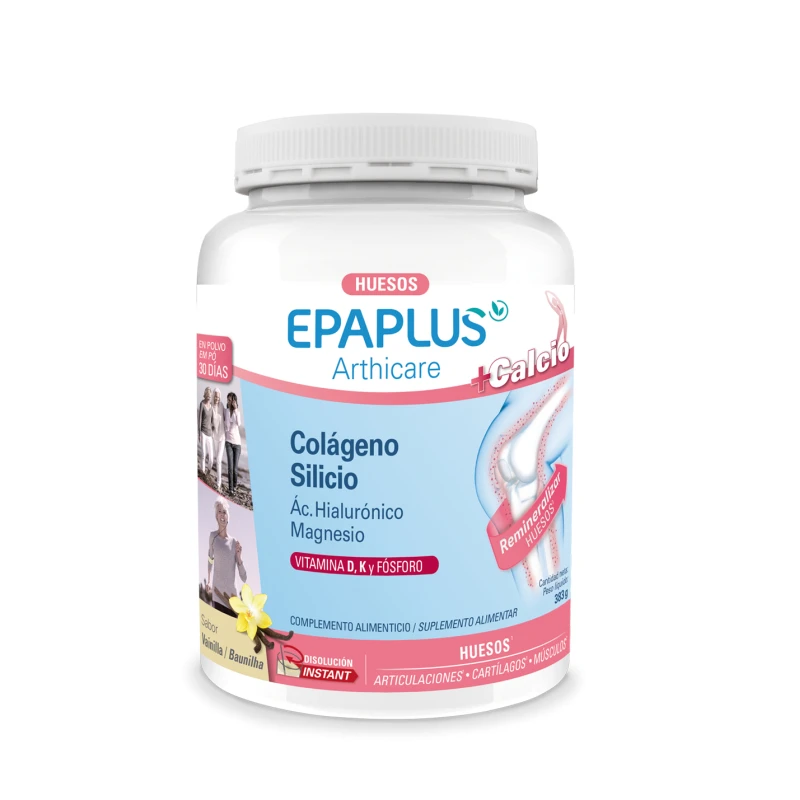 EPAPLUS ARTHICARE COLAGENO + SILICIO + CALCIO SABOR VAINILLA 334 GRAMOS