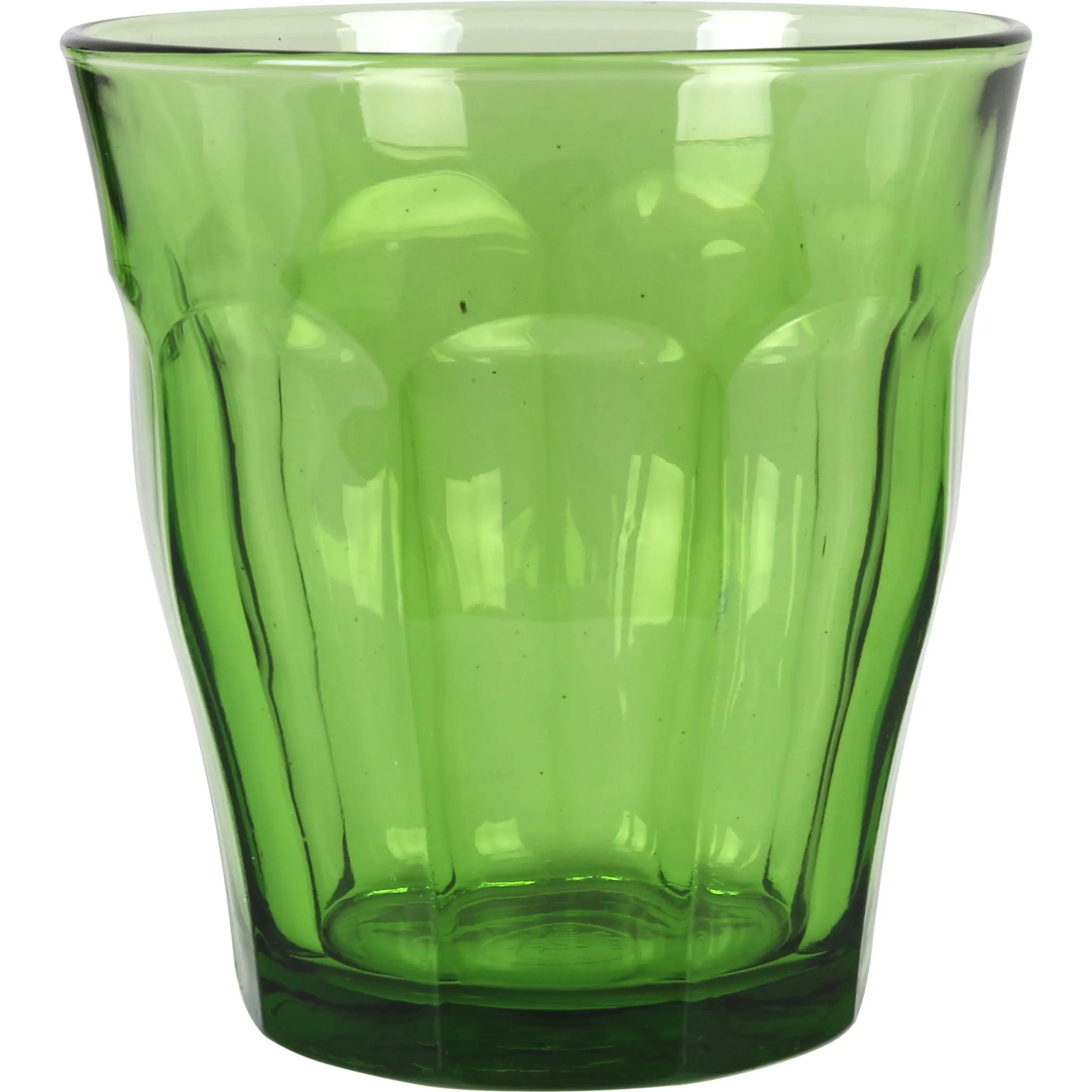 DURALEX - SET DE 4 VASO 31CL VERDE PICARDIE - Set Vasos de Vidrio Presentación Elegante - Set de Vasos Duraderos y Resistentes - Set de Vasos Versátiles Adecuados para Bebidas Frías y Calientes - Set