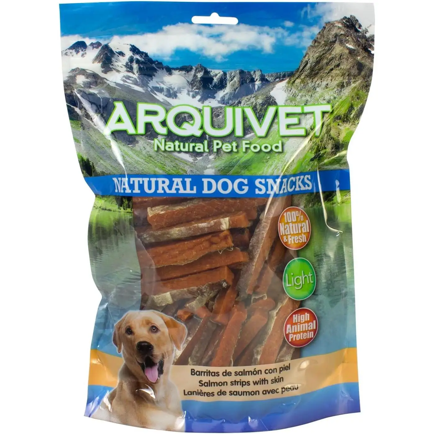Arquivet Snack Natural para Perros Barritas de Salmón con Piel 1Kg