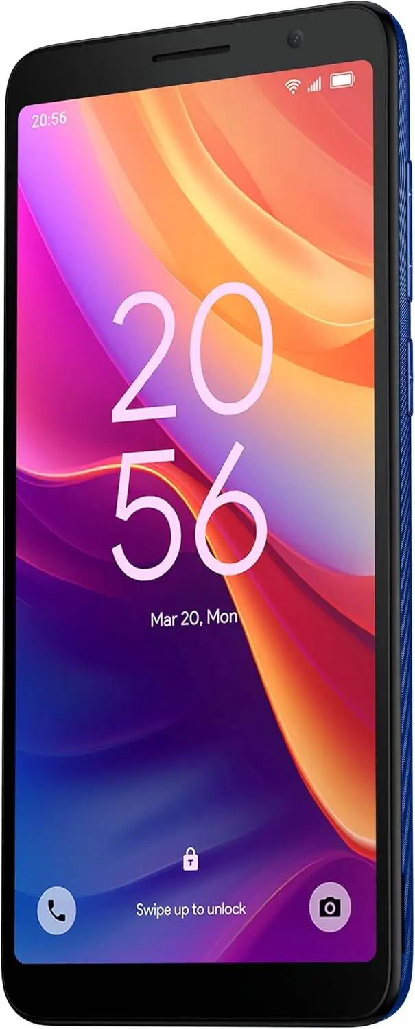Smartphone tcl 501 6.0" qhd 2gb ram 32gb rom camera 5mp battery 3000mah android 14 go dual sim face unlock glacier blue
