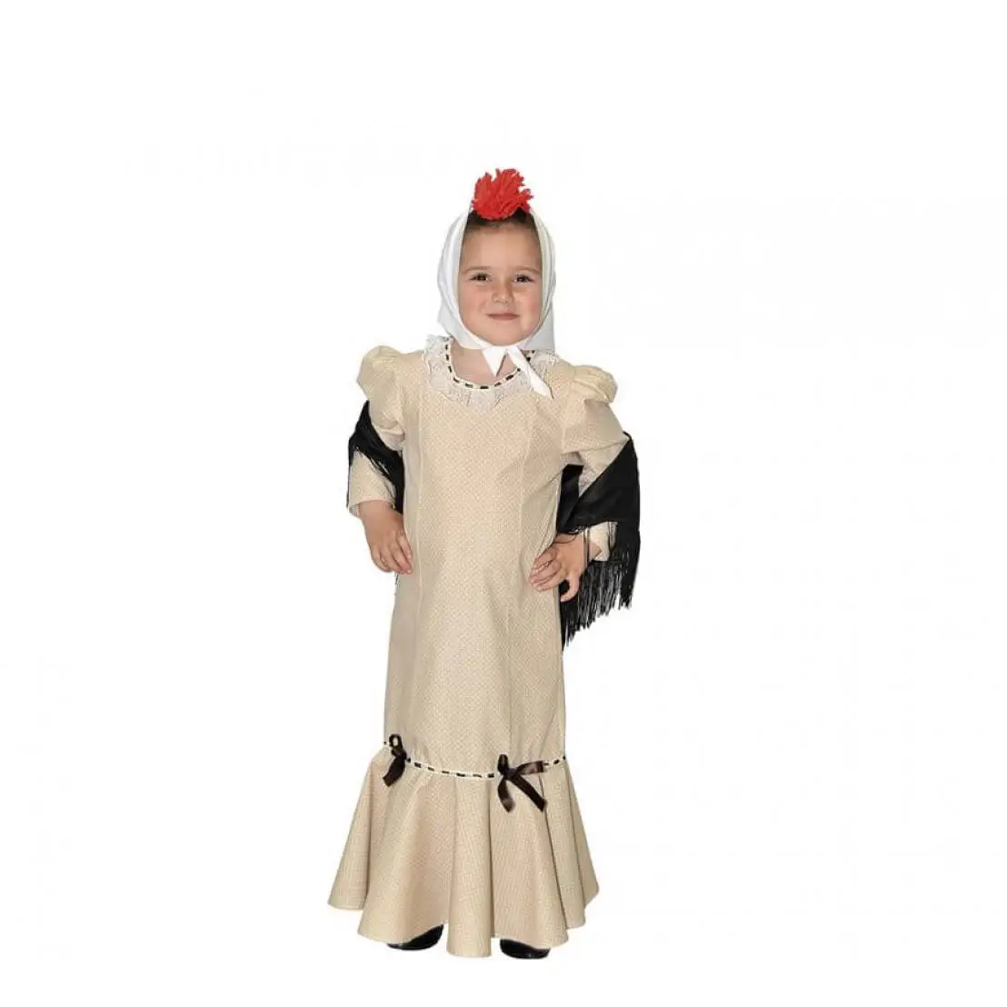 Creaciones Llopis Disfraz de Chulapa Beige para niña