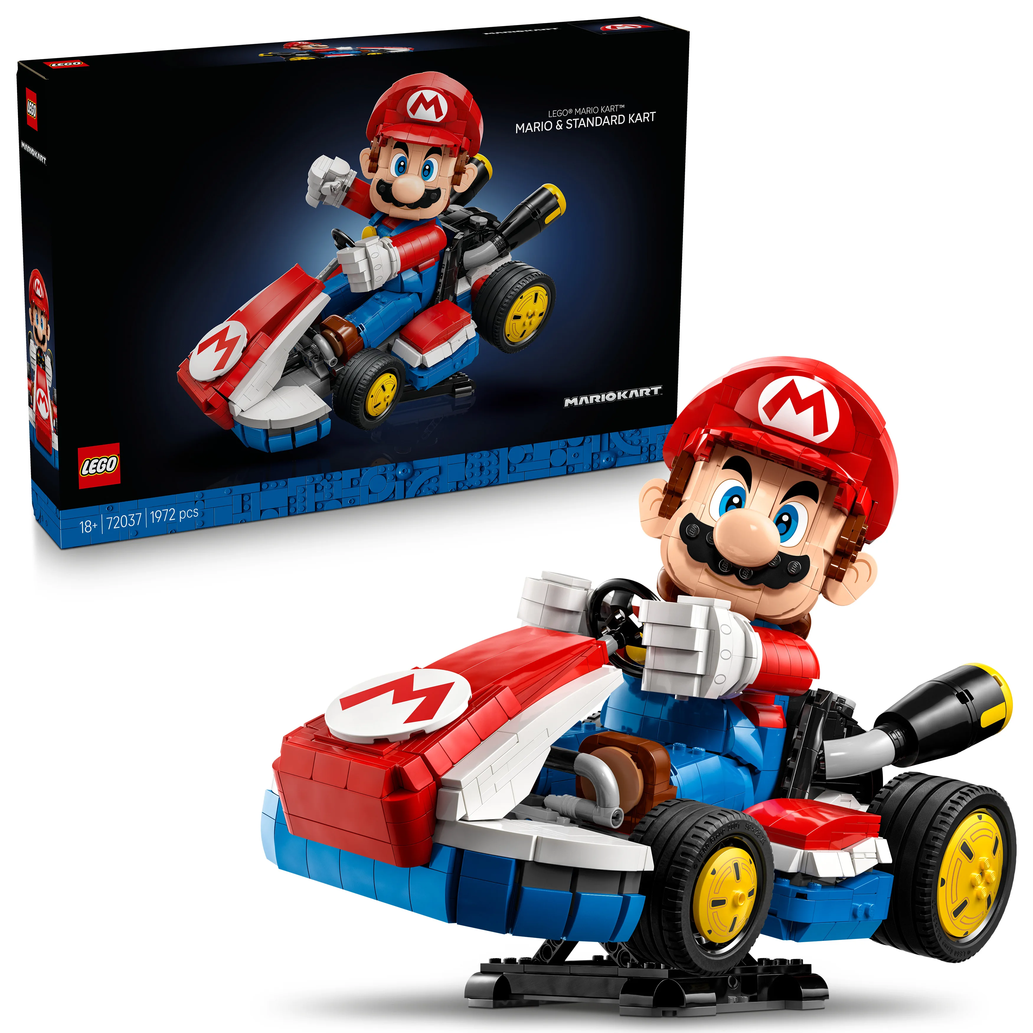 LEGO 72037 Super Mario Mario Kart Mario y Kart Estándar, Reg