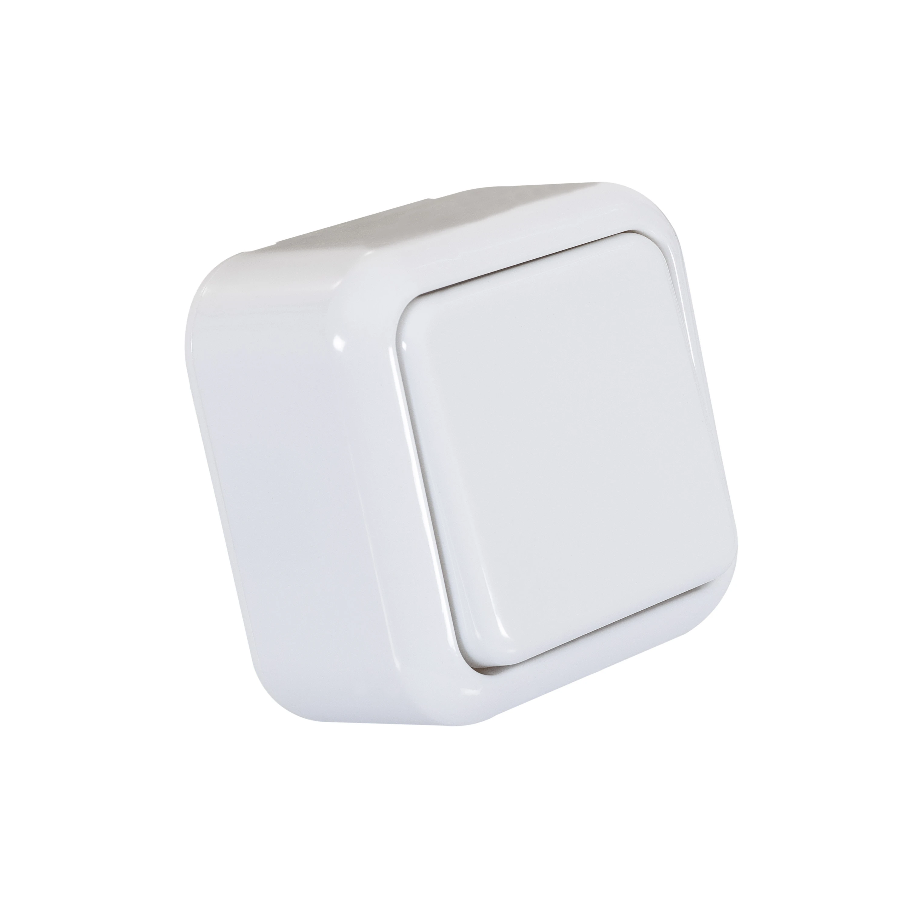 Ledkia Interruptor de Superficie Simple de Cruzamiento    Blanco