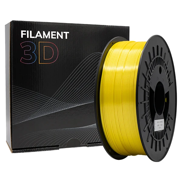 Filamento 3d pla silk - diametro 1.75mm - bobina 1kg - color amarillo | pla silk - diametro - bobina - color amarillo