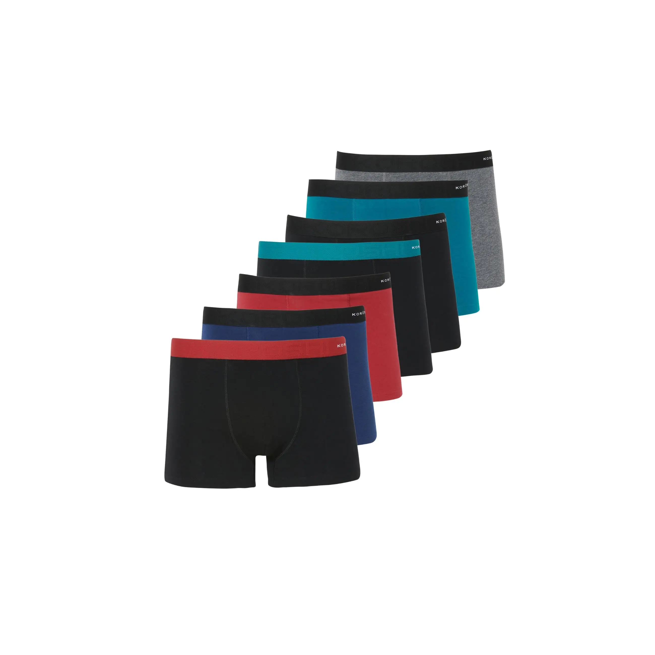 Koroshi Pack 7 calzoncillos boxer hombre
