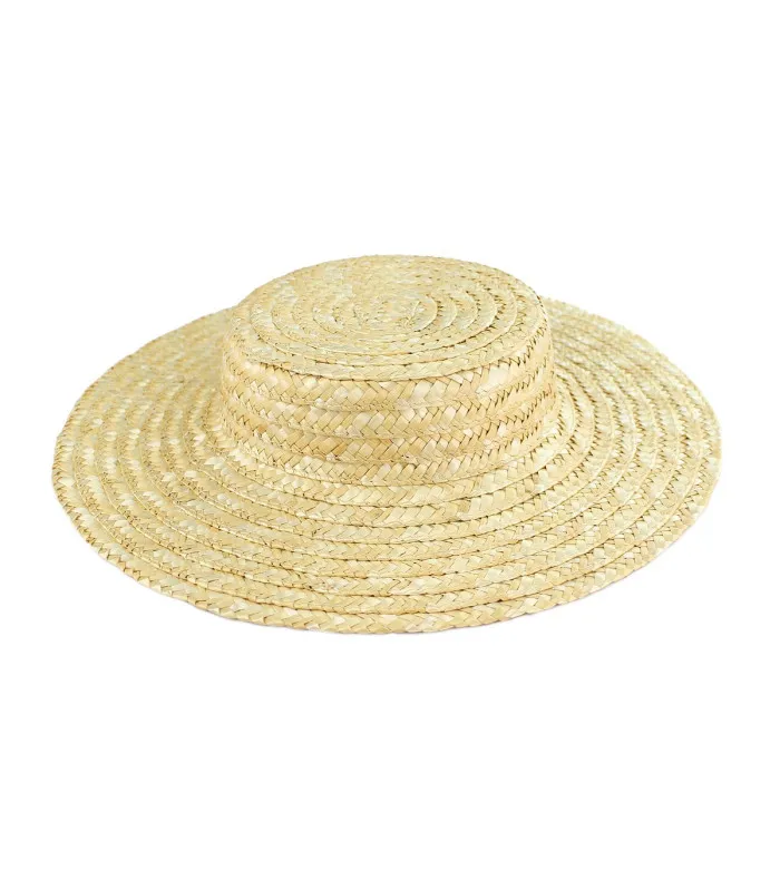 Sombrero Canotier Copa Baja "Baena"