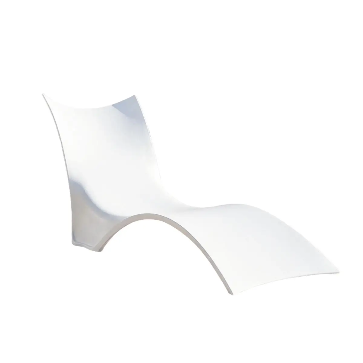 Tumbona relax con protección UV blanco 73x193x81 cm Adec