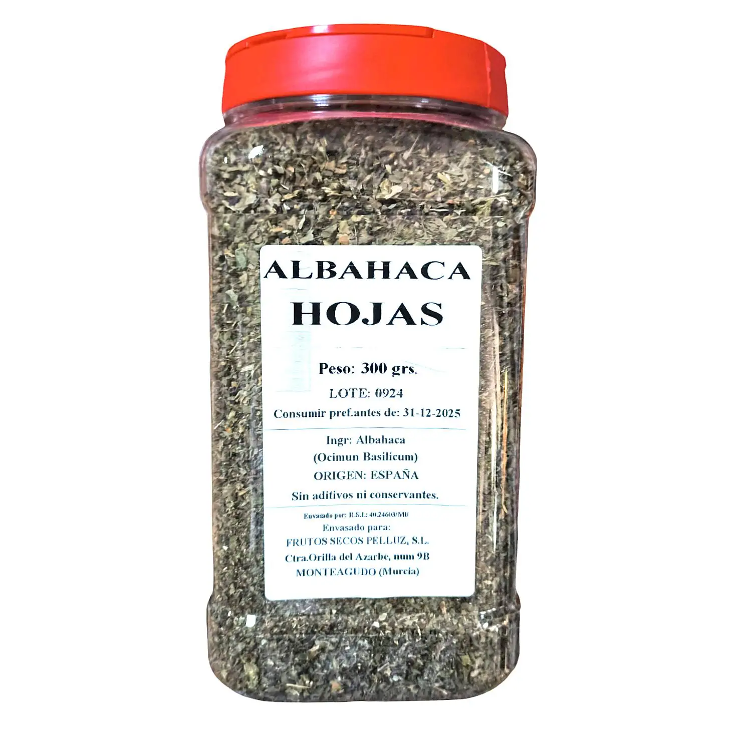 Albahaca 300 Gr - Origen España - Pelluz: Hierba aromática fresca, rica en antioxidantes y vitaminas para tus recetas saludables